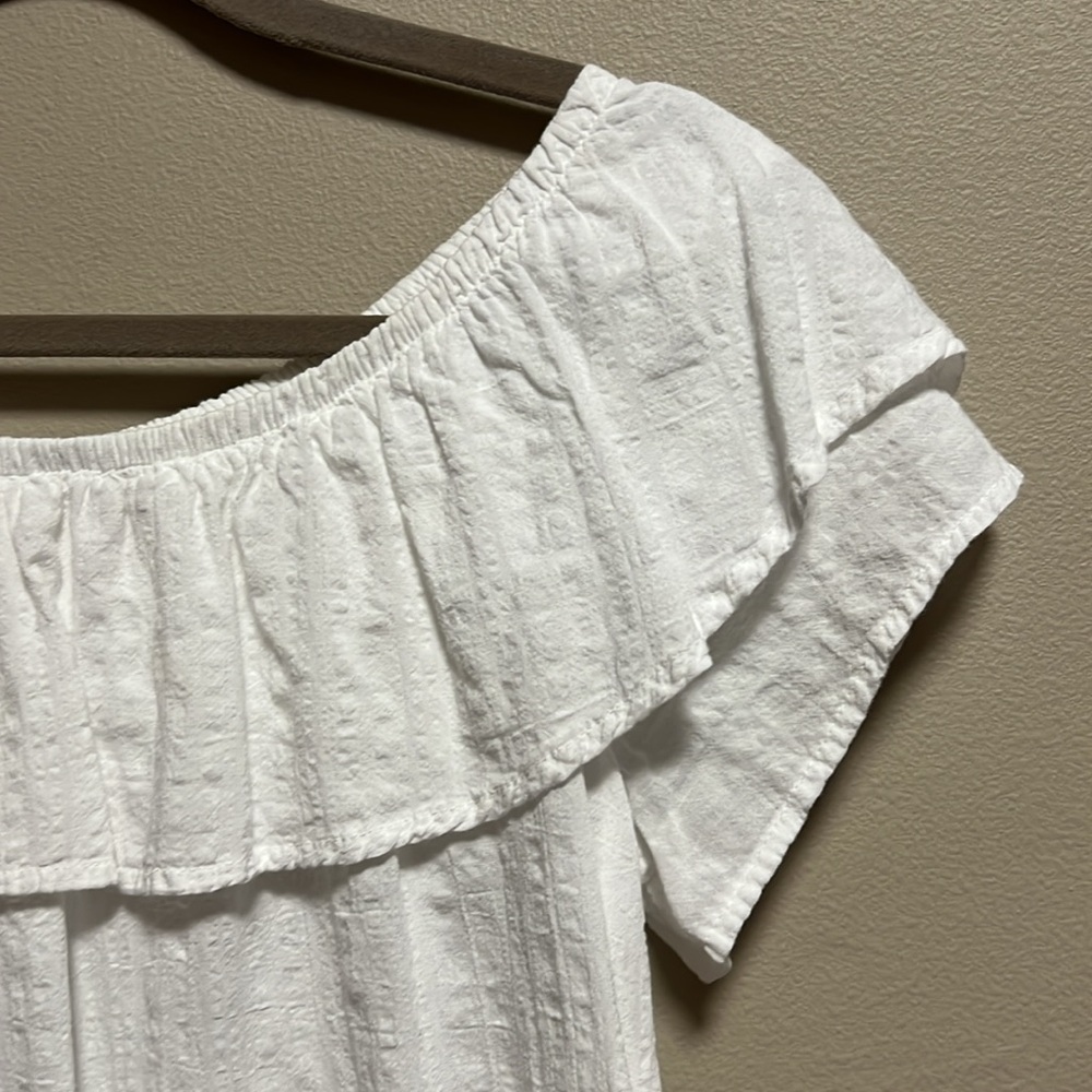 Westbound On/Off Shoulder Ruffle Top - Picture 4 of 5